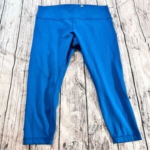 Lululemon Wunder Train High-Rise Tight 25" in Regatta Blue Size 20